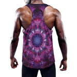 Purple Mandala Flower Print Training Tank Top