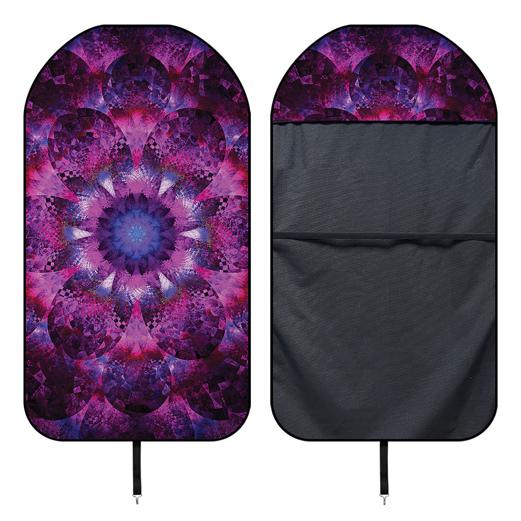 Purple Mandala Flower Print Waterproof Car Seat Cover