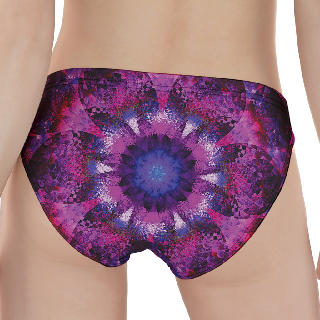 Purple Mandala Flower Print Women's Panties