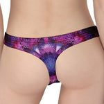 Purple Mandala Flower Print Women's Thong