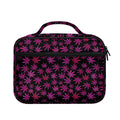 Purple Marijuana Leaf Pattern Print Briefcase Bible Bag
