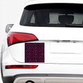 Purple Marijuana Leaf Pattern Print Car Sticker