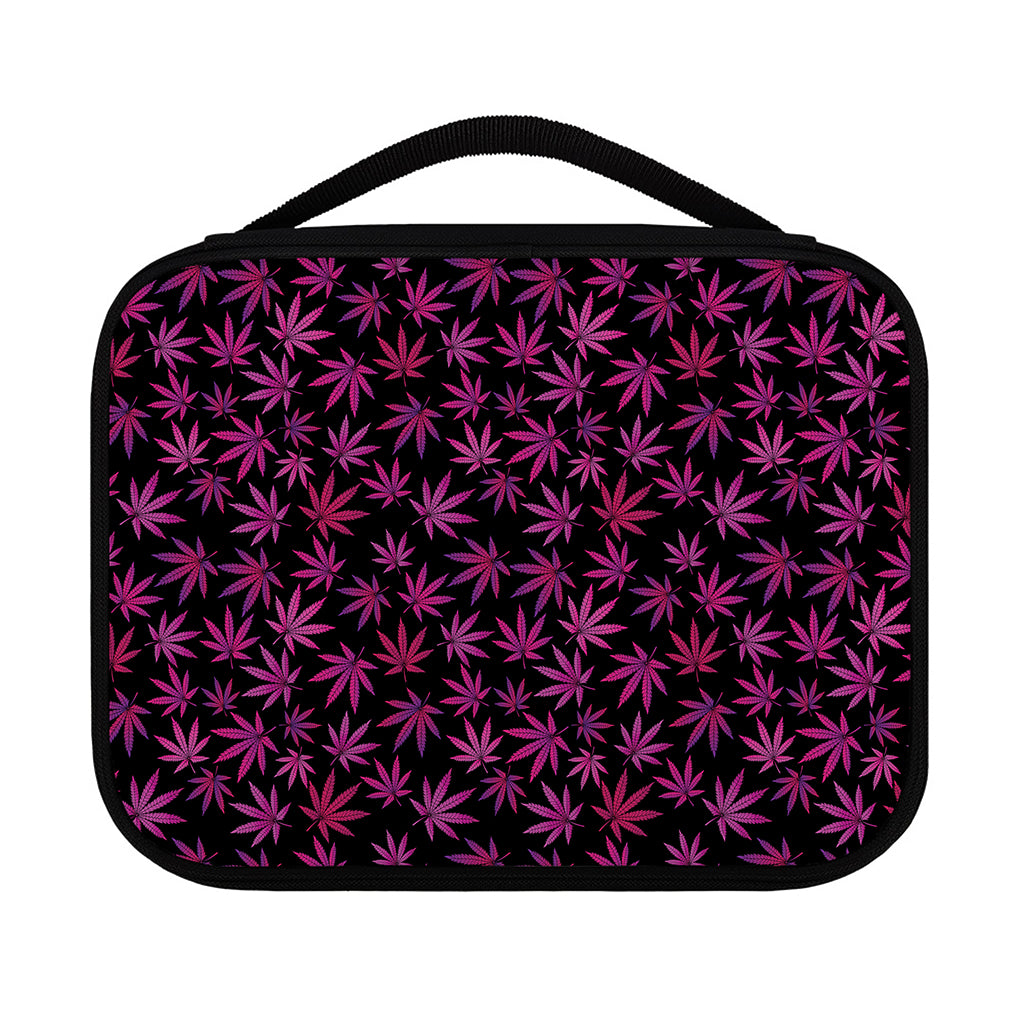 Purple Marijuana Leaf Pattern Print Classic Bible Case