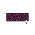Purple Marijuana Leaf Pattern Print Extended Mouse Pad