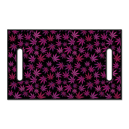 Purple Marijuana Leaf Pattern Print Golf Cart Seat Cover