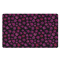 Purple Marijuana Leaf Pattern Print Polyester Doormat