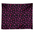 Purple Marijuana Leaf Pattern Print Tapestry