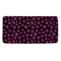 Purple Marijuana Leaf Pattern Print Towel
