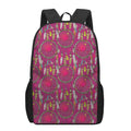 Purple Native Dream Catcher Print 17 Inch Backpack