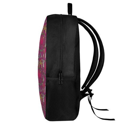 Purple Native Dream Catcher Print 17 Inch Backpack
