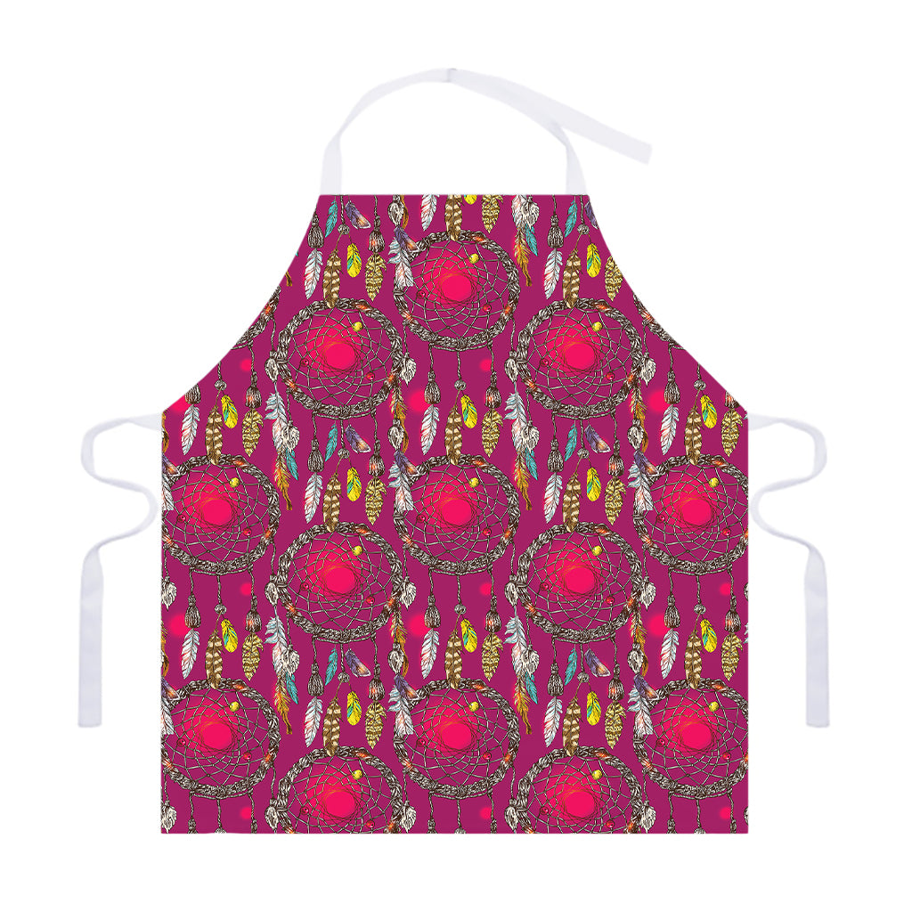 Purple Native Dream Catcher Print Adjustable Apron