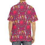 Purple Native Dream Catcher Print Aloha Shirt