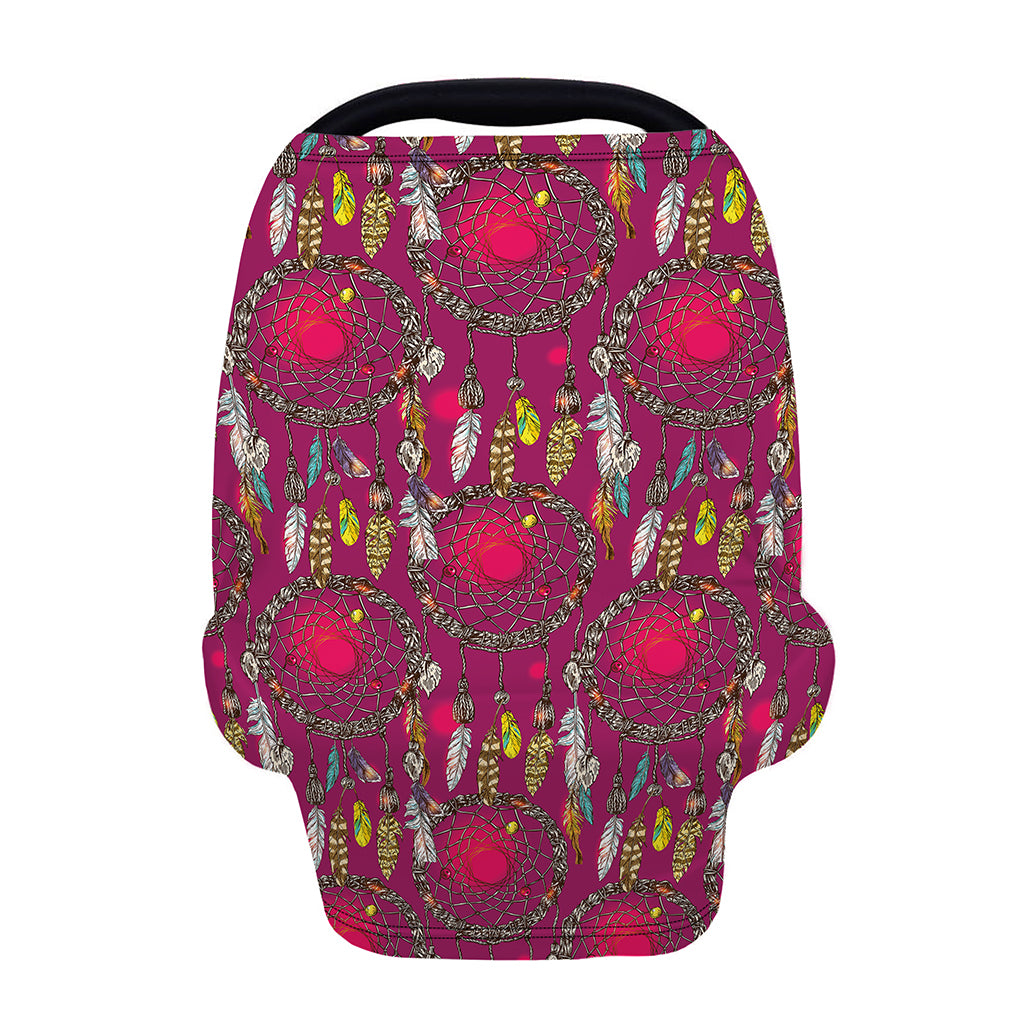 Purple Native Dream Catcher Print Baby Seat Cover