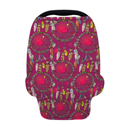Purple Native Dream Catcher Print Baby Seat Cover