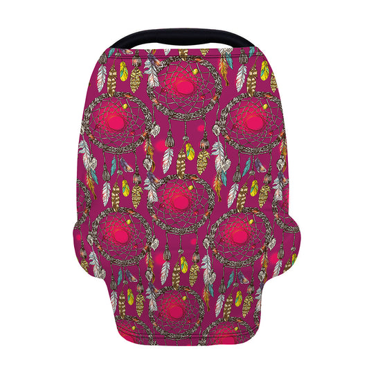 Purple Native Dream Catcher Print Baby Seat Cover