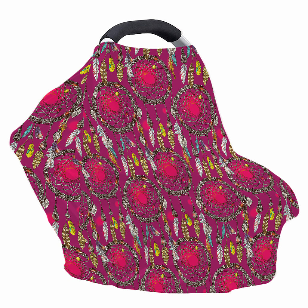 Purple Native Dream Catcher Print Baby Seat Cover