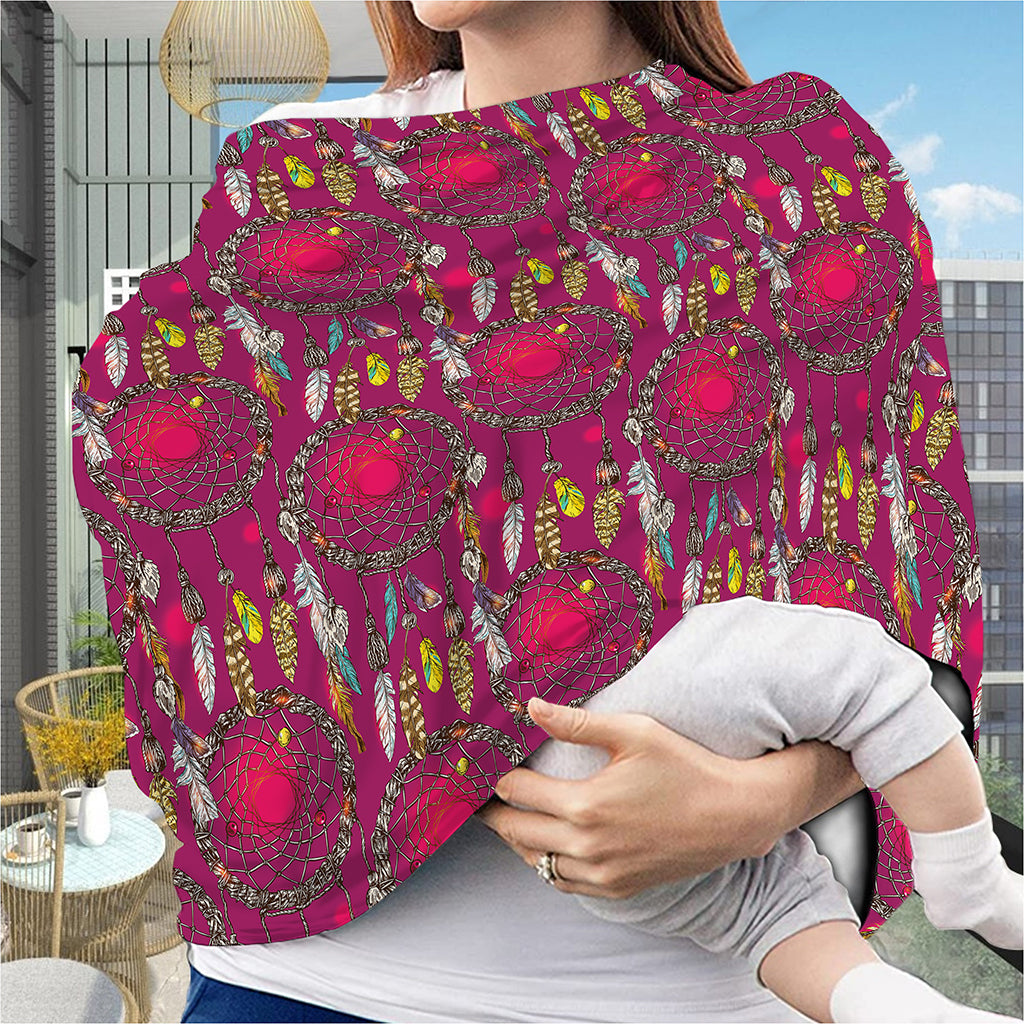 Purple Native Dream Catcher Print Baby Seat Cover