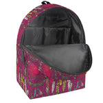 Purple Native Dream Catcher Print Backpack