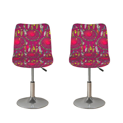 Purple Native Dream Catcher Print Bar Stool Covers