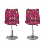Purple Native Dream Catcher Print Bar Stool Covers