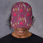 Purple Native Dream Catcher Print Baseball Cap