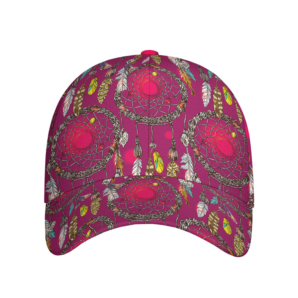 Purple Native Dream Catcher Print Baseball Cap