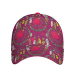 Purple Native Dream Catcher Print Baseball Cap