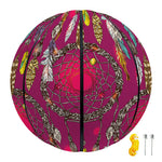 Purple Native Dream Catcher Print Basketball