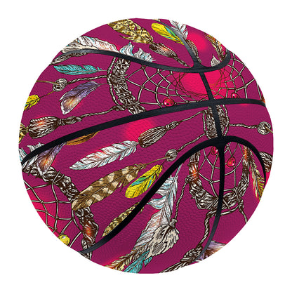Purple Native Dream Catcher Print Basketball