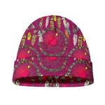 Purple Native Dream Catcher Print Beanie