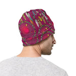 Purple Native Dream Catcher Print Beanie