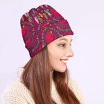 Purple Native Dream Catcher Print Beanie