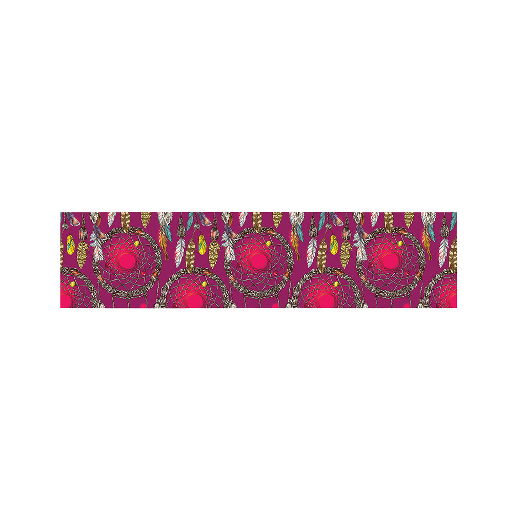 Purple Native Dream Catcher Print Bed Runner