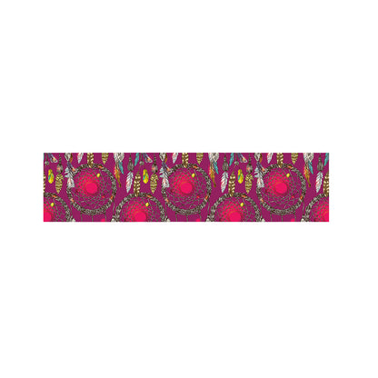 Purple Native Dream Catcher Print Bed Runner