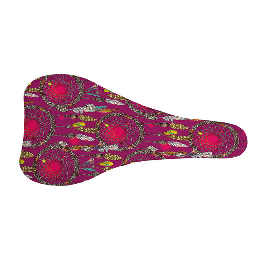 Purple Native Dream Catcher Print Bicycle Seat Cover