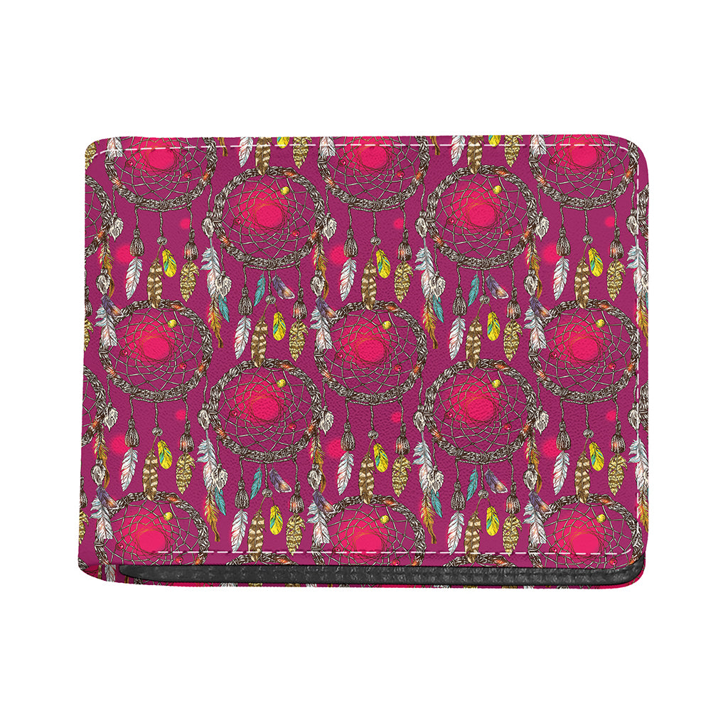 Purple Native Dream Catcher Print Bifold Wallet