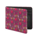 Purple Native Dream Catcher Print Bifold Wallet