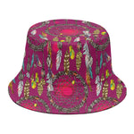 Purple Native Dream Catcher Print Bucket Hat