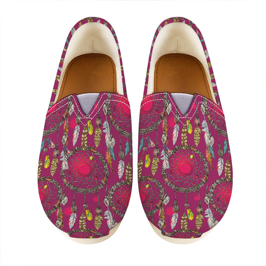 Purple Native Dream Catcher Print Casual Shoes