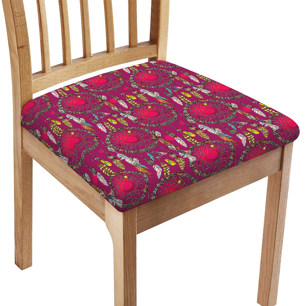 Purple Native Dream Catcher Print Chair Cushion Cover