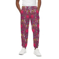 Purple Native Dream Catcher Print Cotton Sweatpants