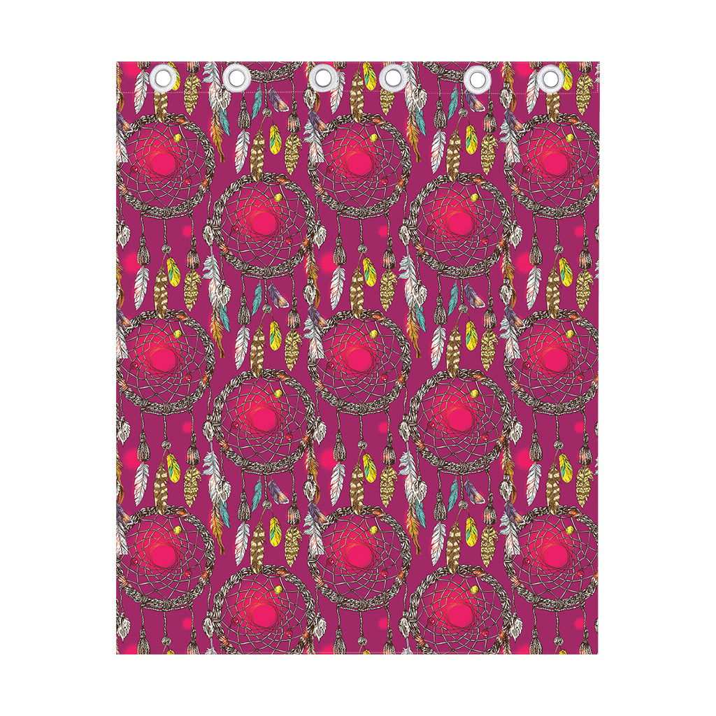 Purple Native Dream Catcher Print Curtain