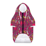 Purple Native Dream Catcher Print Dog Zip Up Hoodie