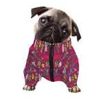 Purple Native Dream Catcher Print Dog Zip Up Jacket