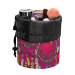 Purple Native Dream Catcher Print Drawstring Makeup Bag