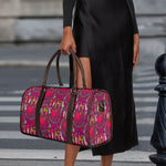 Purple Native Dream Catcher Print Duffle Bag