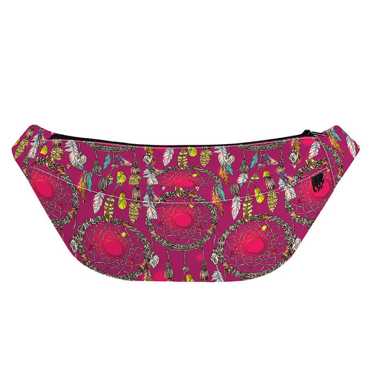 Purple Native Dream Catcher Print Fanny Pack