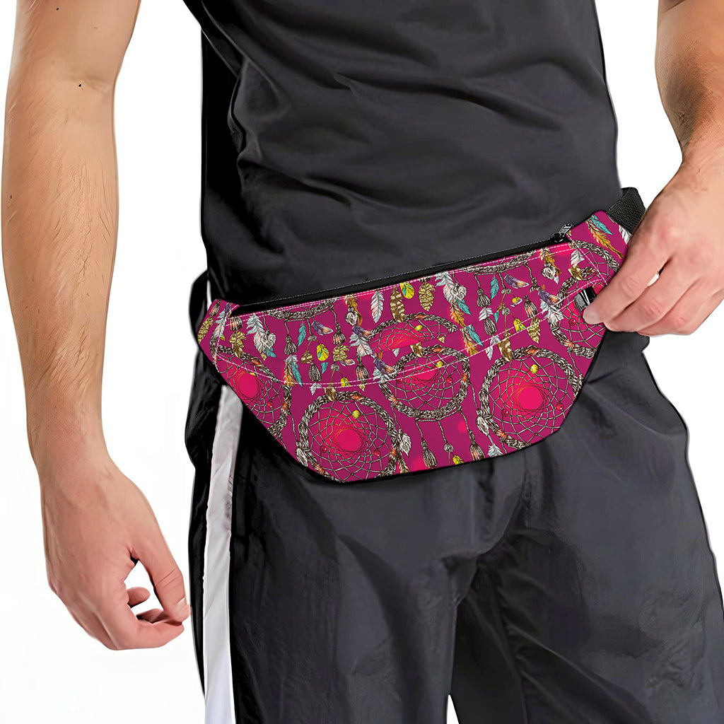 Purple Native Dream Catcher Print Fanny Pack