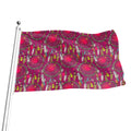 Purple Native Dream Catcher Print Flag
