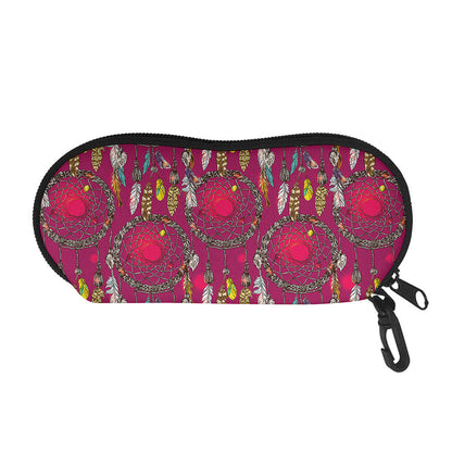 Purple Native Dream Catcher Print Glasses Case